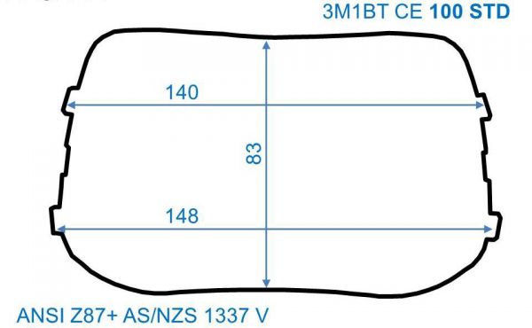 Äußere Vorsatzscheiben SPEEDGLAS 100, 140 x 85 mm, STANDARD, 10er-Pack