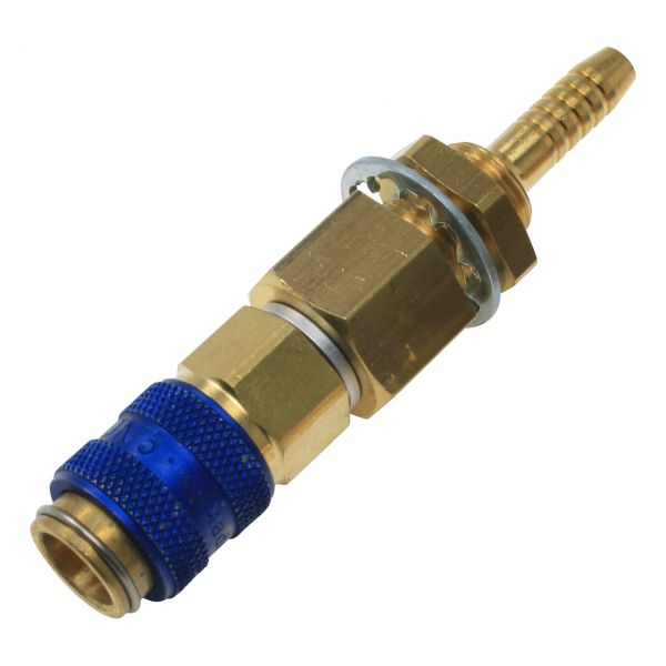 Schnellkupplung NW 5, Tülle Ø 5 mm, blau