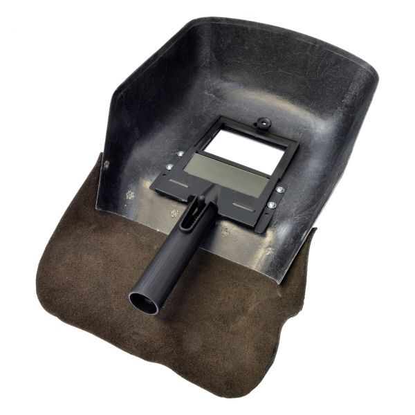 Freisichtschutzschild GLASIT 5050 - mit Lederlatz, ohne Gläser