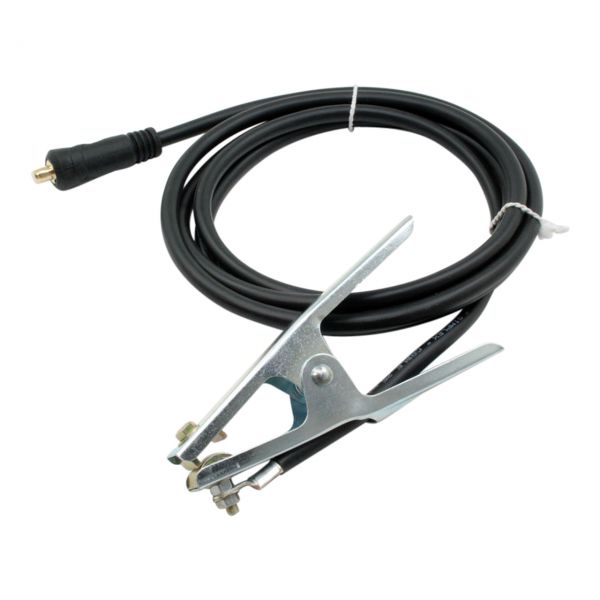 Massekabel PVC mit Masseklemme 200 A, 25 mm², Dorn 9 mm