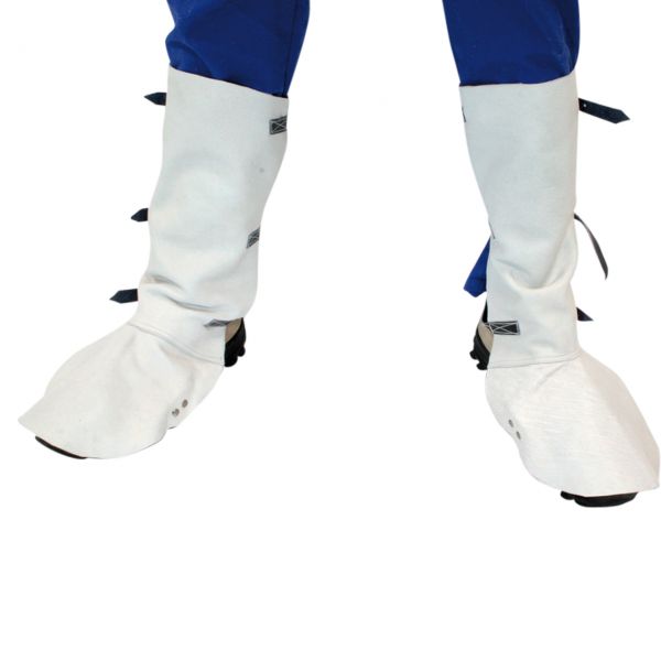 Gamaschen aus Vollleder mit Riemenverschluss, Paar