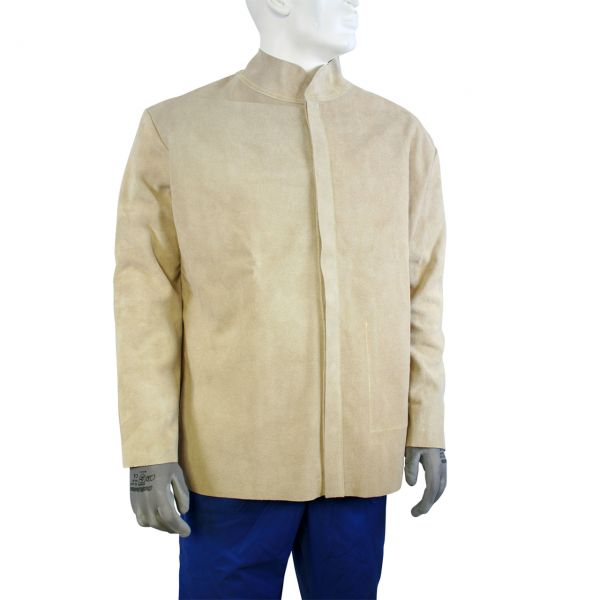 Schweißerjacke, Spaltleder, Innentasche, braun