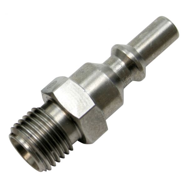 Kupplungsstift D-Serie (EN 561), Sauerstoff, 1/4" RH Außengewinde