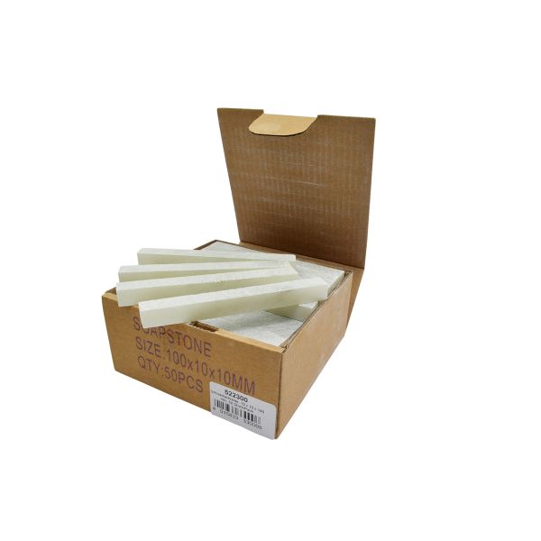 Schweißerkreide, Speckstein, natur, 10 x 10 x 100 mm, 50 Stück/Pack