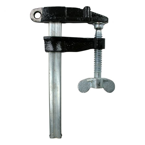 Pol-Zwinge mit Flügelschraube, 400 A, 60 x 150 mm, Schiene 22 x 6 mm