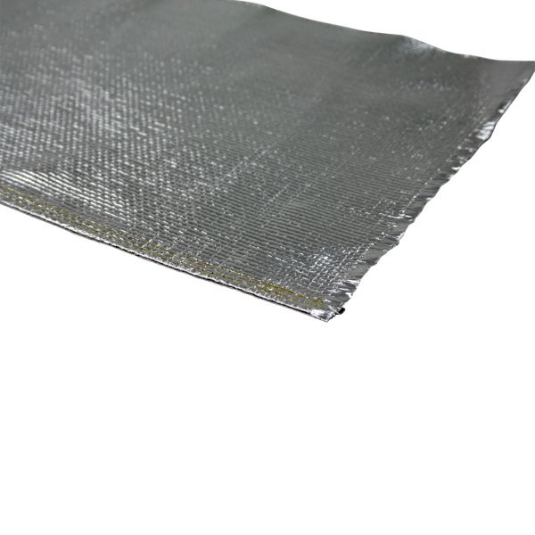 Hitzeschutzgewebe, 200 °C belastbar, einseitig mit Alufolie, Rollenware 1,0 m