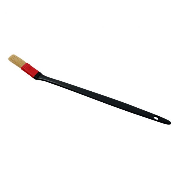 Beizpinsel, schwarz, abgewinkelt, Länge 39 cm, flach, Kunststoffstiel