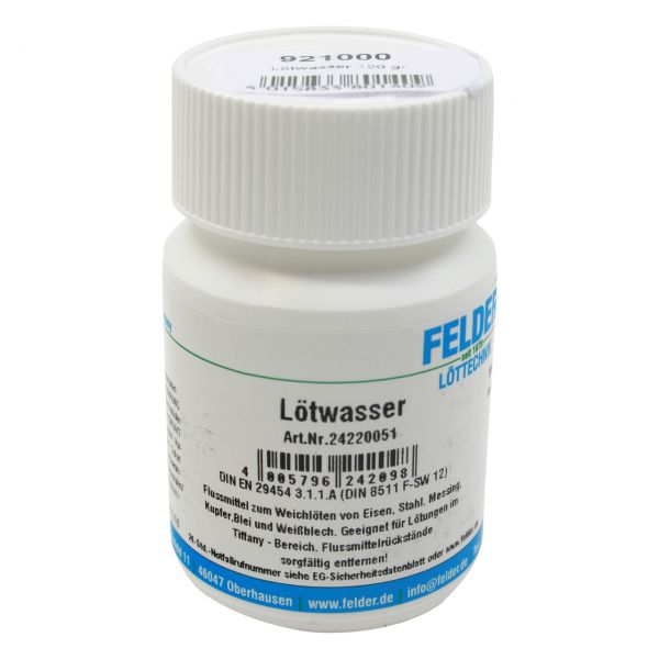 Lötwasser F-SW12 nach EN 29454, in Kunststoffflasche