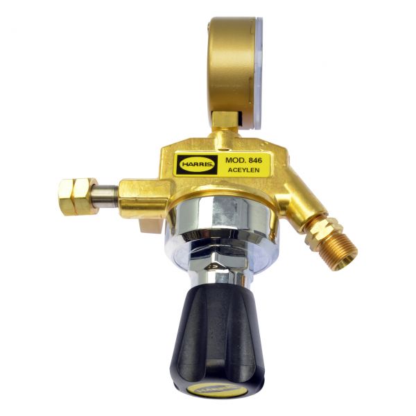 Entnahmestellen Druckminderer Azetylen, 0 - 1,5 bar, Eingang 3/8" LH