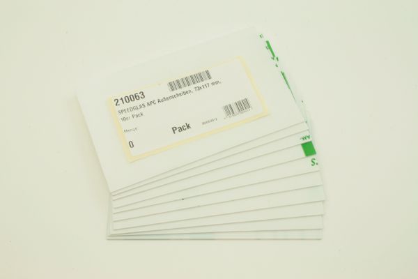 Außenscheibe für APC, 73 x 117 mm, 10er Pack, WKS Produktion