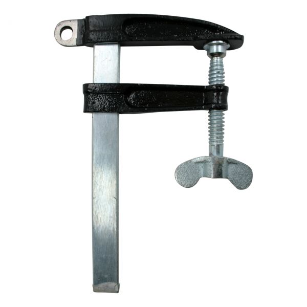 Pol-Zwinge mit Flügelschraube, 400 A, 78 x 160 mm, Schiene 22 x 6 mm