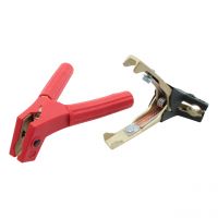 Batterieklemme, 1000 A, Vollmessing, vollisoliert, gekröpfte Form