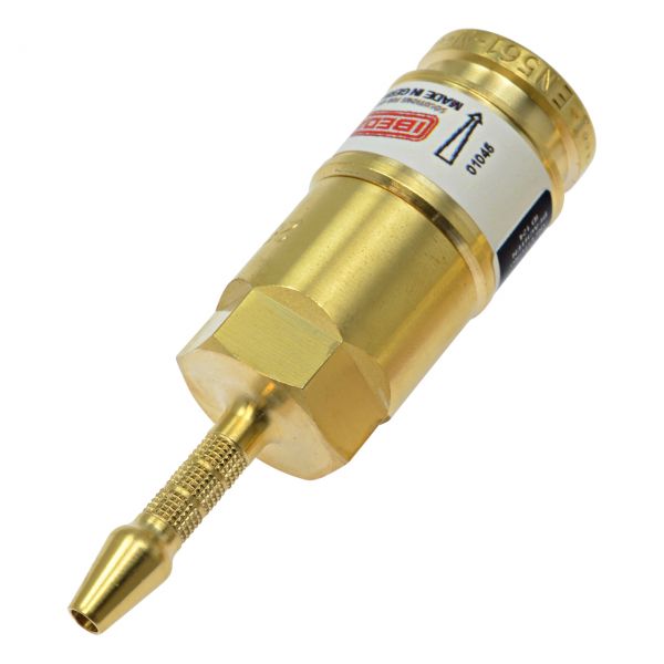 Schnellkupplung Brenner, D-Serie (EN 561), Inerte Gase, Tülle 4 mm