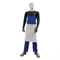 Halbschürze, Spaltleder, grau, Größe 60 x 70 cm