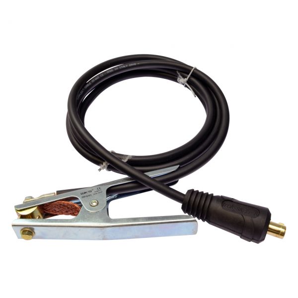 Massekabel PVC mit Masseklemme 150 A, 16 mm², Dorn 13 mm, 4 m