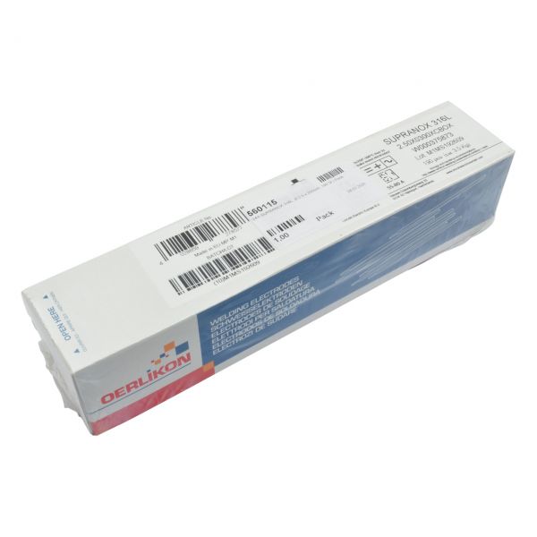 Schweißelektrode OERLIKON V4A SUPRANOX 316L, Ø 2,5 x 350 mm, 187 Stück/Pack
