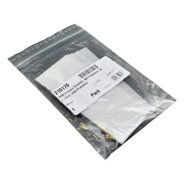 Innenscheiben für 9100 V, 50 x 117 x 0,8 mm, 5er Pack, WKS Produktion