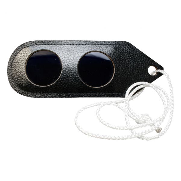 Taschenschutzschild, mit Ofenschauglas DIN 4/7, mit Kordel