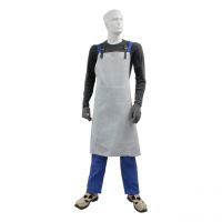 Schweißerschürze, Spaltleder, grau, Größe 80 x 100 cm