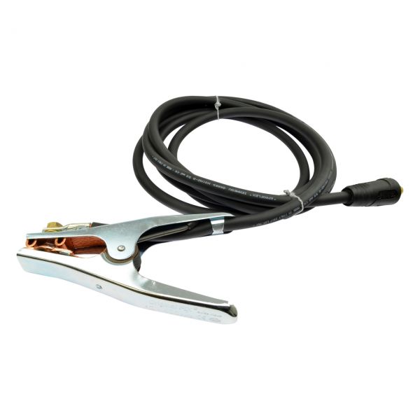 Massekabel Neopren (H01N2-D) mit FIX Klemme 400 A, 50 mm², Dorn 13 mm