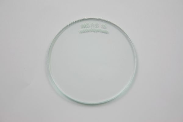 Brillenglas, Verbundglas, klar, splitterfrei, Ø 60 x 3 mm