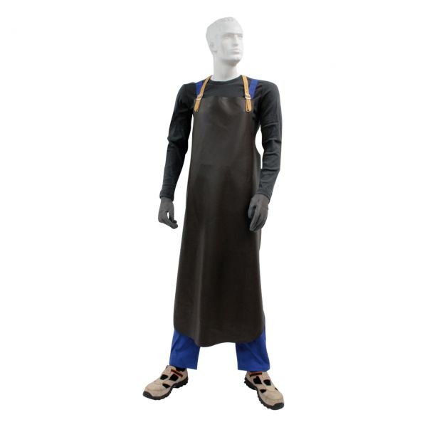 Schweißerschürze, Vollleder, braun, schwere/feste Ausführung, Größe 80 x 120 cm