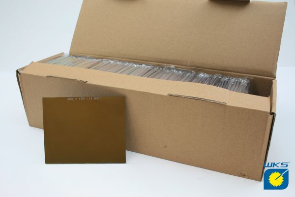 WKS Schutzglas, 90 x 110 mm, goldverspiegelt