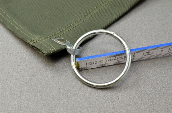 Ring Ø 50 mm mit Haken und Niete zusätzlich