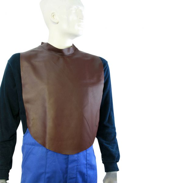 Unterziehbrustlatz aus Leder mit Klettverschluss, ca. 60 x 40 cm